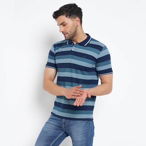 Image of Duke Men's Striped Slim Fit T-Shirt