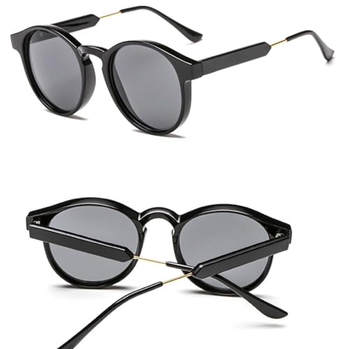 Classic Round Men Retro Sunglasses for Women Alloy Leg Uv4004