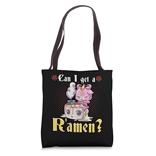 Can I Get A Ramen Satanic Baby Baphomet Tote Bag miniatura 1