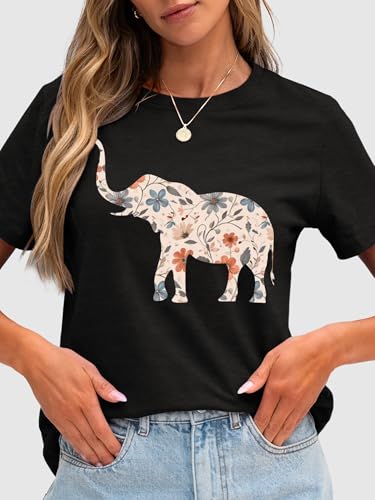 Image of Anbech Womens Dandelion Graphic T-Shirts Teen Girls Cute Sunflower Print Casual Tee Tops