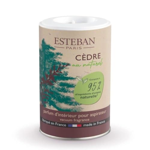 ESTEBAN Poudre parfumé Cèdre au naturel pour aspirateur