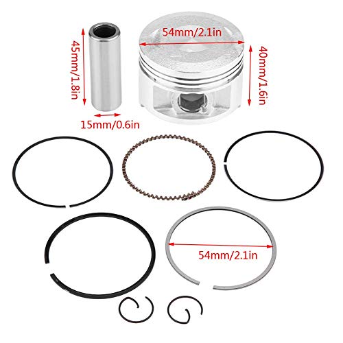 KIMISS 54mm Motorcycle Engine Piston Kit Set for YBR125 YBR 125 125cc Yamaha