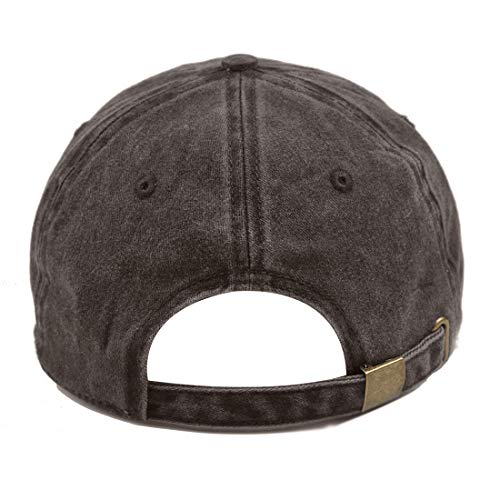 Image of HH HOFNEN Baseball Cap Washed Cotton Unstructured Vintage Hat for Men Women | Unisex Sports Ball Caps Sun Protection Adjustable Outdoor Curved-Brim Dad Hat Classic Plain Cap