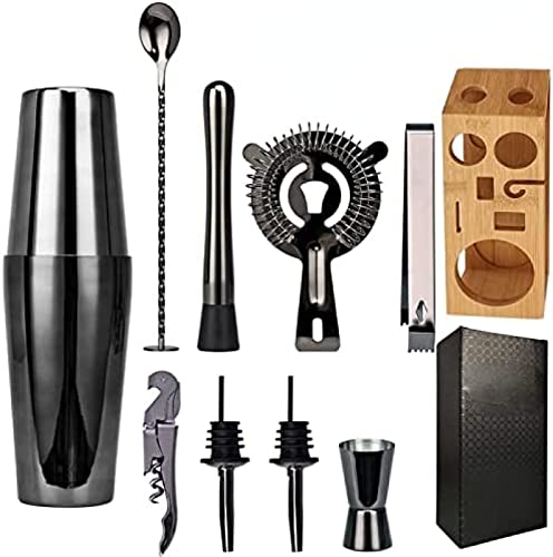 Set de coctelera y accesorios de bartender KRASS miniatura 1