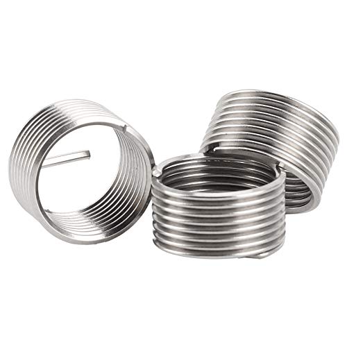 Miniatura 6 de Paquete de 10 helicoils, insertos de reparación de rosca de alambre de acero inoxidable surtido de insertos de rosca M16 X 1.5 X 1D herramienta de