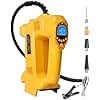 Powarobor Cordless Tyre Inflator Air Compressor for Dewalt 18V Battery,150PSI Handheld Air Pump with Digital Pressure Gauge and LED Light for Cars Motorcycles Bicycles Balls (Tool only,no Battery)