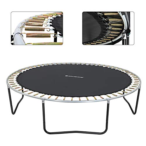 SONGMICS Tapis de Saut pour Trampoline Ø 244, 305, 366 cm, Tapis de Saut, Accessoire de Trampoline, de Rechange, Noir – Image 8