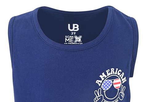 Image of Unique Baby Boys American Boy 4th of July 2pc Tank Shorts Set