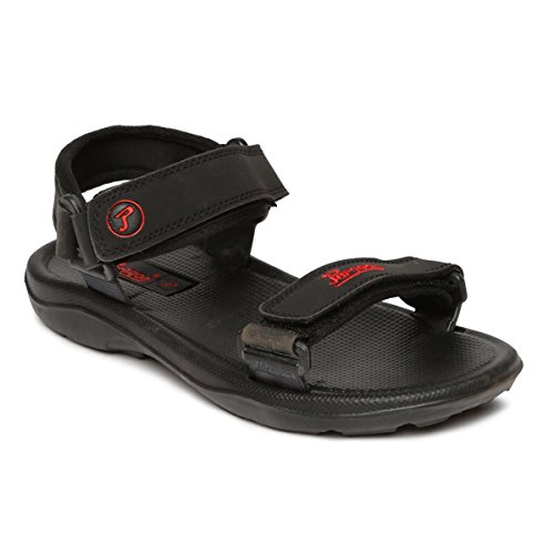 Image of Paragon Men's Black Sandals & Floaters-6 UK /India (39 /40 EU) (EV3305G)