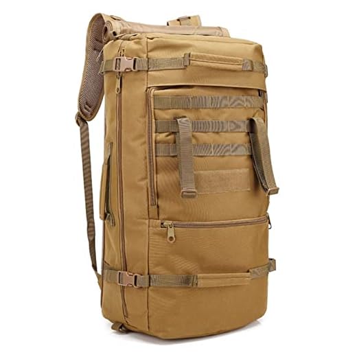 A1-Brave 60L Ryggsäck Bag Big Outdoor Handbag Camping Camouflage Ryggsäck Cykling Vandring Sport Klättring Väskor (Color : 1, Size : ONE SIZE)