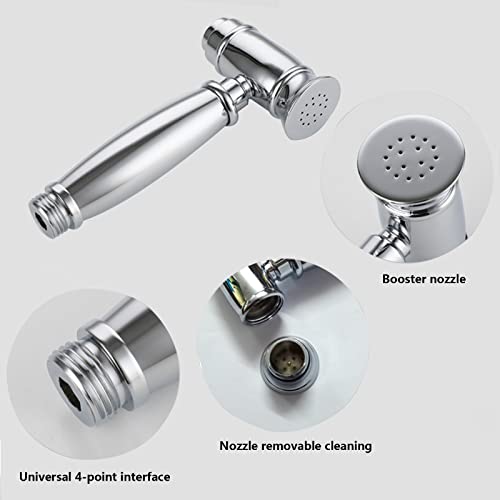 Mezclador de bidet empotrado fabricado en latón con acabado cromo espejo para WC 4