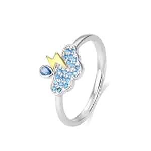 トップス ring a ring Pave CZ Letter 