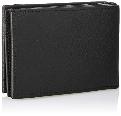 Image of Tommy Hilfiger Th Corporate Mini Cc Flap Coin, Men's Credit Card Case, Black, 3x7.2x10.9 cm (B x H T)