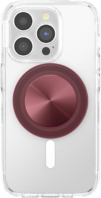 PopSockets Phone Grip for MagSafe, Magnetic Holder- Radial Oxblood