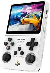 Game Portátil R36s Tela IPS 3.5 64GB 15 Mil jogos (Branco)