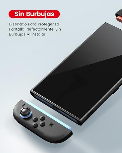TRANSNOVO Protector de Pantalla Compatible con Nintendo Switch 2 (2025, 7,9 pulgadas) – Cristal Templado Ultra HD, Dureza 9H, Anti-Rayones, Sin Burbujas, Instalación Fácil con Marco de Guía, 2 Piezas - imagen 7
