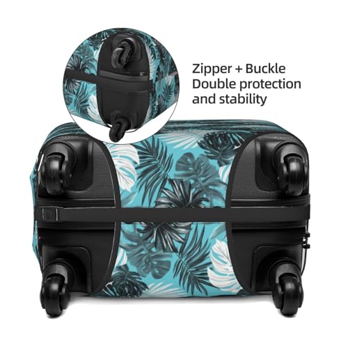 Tropical Leaves Elastic Travel Luggage Covers Dustproof Scratch-Resistant Suitcase Protector Fit 22-24 Inch2