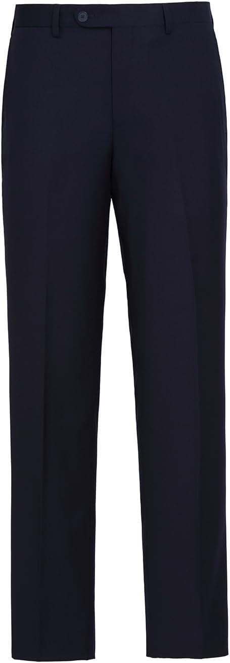 AMY ZHU Men’s Classic Fit Premium Suit Separates – Stretch Blazer & Flat Front Dress Pants for Business Wedding Wear
