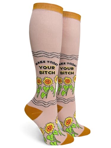 Groovy Things co Make Today Your Bitch Womens 15-20 mmHg Compression Socks