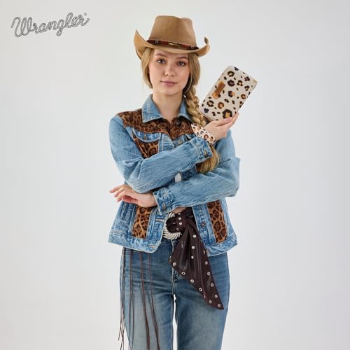 Image of X Wrangler Wristlet Western Wallet Boho Aztec Credit Card Holder for Women
