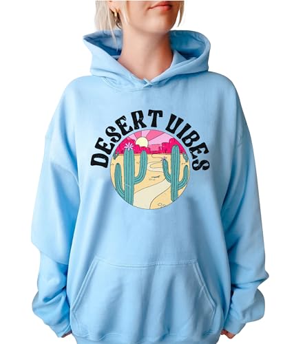 TEEAMORE Desert Vibes Sweatshirt Adventure Arizona Cactus Scene Vacation Mode Crewneck4