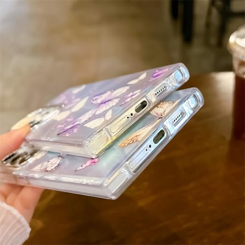 Coque Samsung A35 5G rigide mate polycarbonate papillon laser - 5
