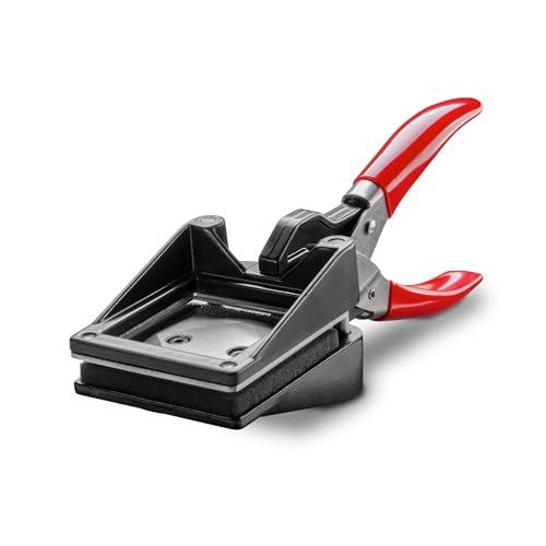 Walimex pro Passbildstanze 35 x 45 mm, Fotostanze mit ergonomischem Griff, Handstanze für professionelle Passbilder, Stanze für saubere Schnittkanten