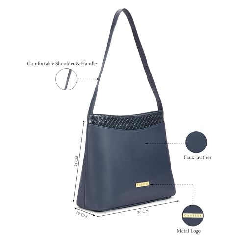Image of Caprese Fairy Medium Hobo Bag for Women with Shoulder Strap & Back Zip | Stylish, Versatile Handbag for Everyday Use | Perfect for Casual Outings, Work, Travel, and Special Events