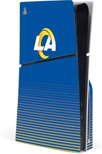 Skinit Decal Gaming Skin Compatible with PS5 Slim Disk Console - Officially Licensed NFL Los Angeles Rams Design