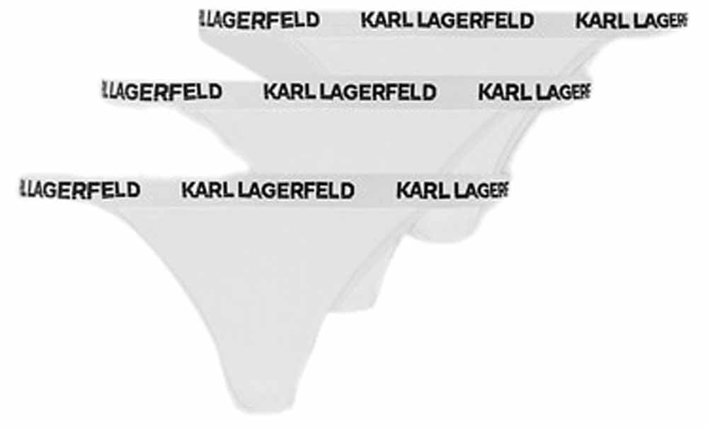 Karl Lagerfeld B.V Damen Karl Lagerfeld, Women's, Logo Brazilian (3 Pack) Thong Panties