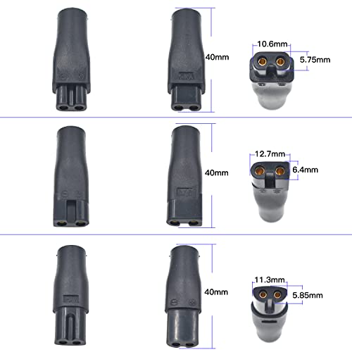 7 PCS Power Cord 5V Replacement Charger USB Adapter Suitable for Electric Hair Clippers, Beard Trimmers, Shavers, Beauty Instruments, Desk Lamps, Purifiers.