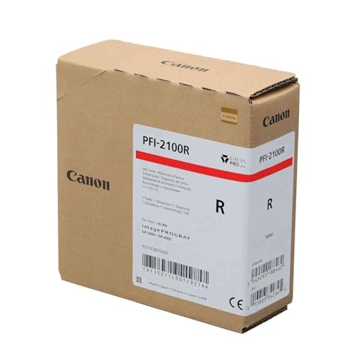 Canon Pfi-2100 R Ink Cartridge 1 Pc(S) Original Red, W128264935 (Pc(S) Original Red)