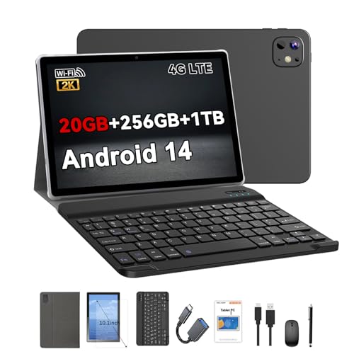 Crelander Tablette Android 14 de 10,1