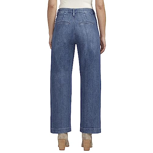 JAG Jeans Women's Sophia High Rise Wide Leg Jeans, Tidal Blue, 63