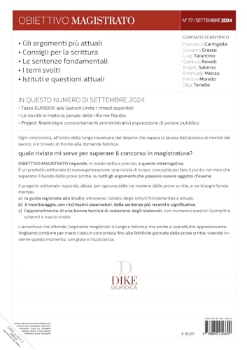 Obiettivo Magistrato. La Guida Per Affrontare Il Concorso. Settembre (2024) (Vol. 77) - 2