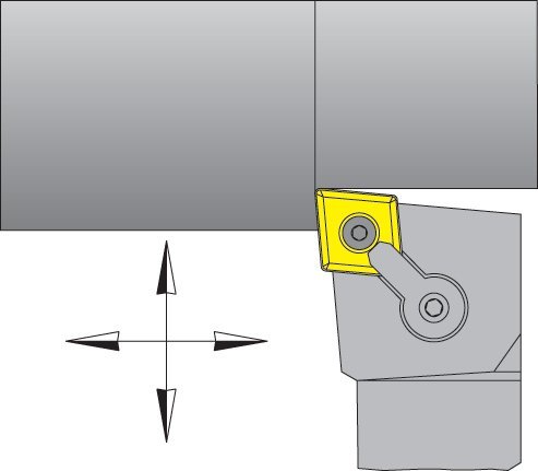 Dorian 50108 MCLNR08-3A RH Toolholder for CNMG 322 inserts