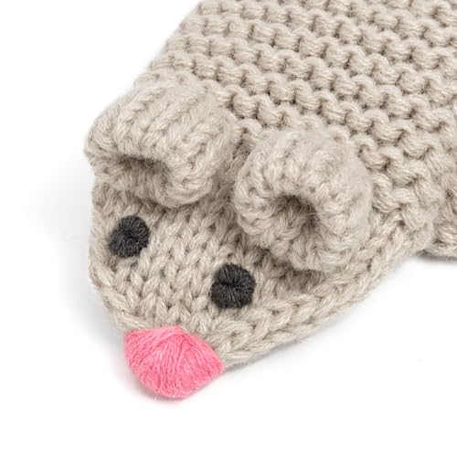 Mouse Face Knit Mittens with String for Kids 1-6 Years, Cozy, Cute & Connected for Little Hands, Premium Quality2