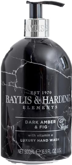 Baylis & Harding Black Pepper and Ginseng Luxury Hand Wash with Added Moisturizers, 500 ml ...UNIQUE