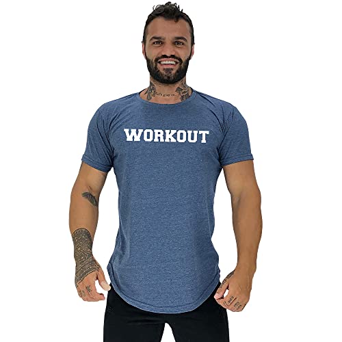 Kit 4 Camiseta Masculina Longline MXD Conceito Cores Básicas Discretas Diversas Estampas Casuais Tre