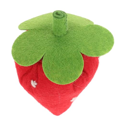 Toyvian Juguetes De Fieltro Peluche De Fresa Decoración De Mesa De Fresa Frutas Falsas Decoración De Frutas Comida De Peluche Fresa Realista Fieltro De Fresa Juguete De Fresa Rojo Sintió
