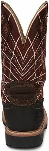 Justin Men's Derrickman Western Work Boot Composite Toe Cognac 10 D(M) US | Image 3