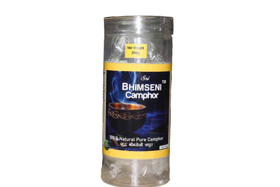 sri bhimseni -Pure, Edible, original, Certified & Organic Bhimseni camphor -250 Grams (B0CPYR7JFH) Amazon Price History, Amazon Price Tracker
