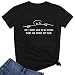 BLACKOO Women's Printed Letter Tops Short Sleeve Tee Shirts Black Small
