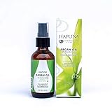 Hapuna Paul Brown Argan Oil Finishing Hair Serum Polish with Macadamia and Kukui Nut Oils for Moisture, Shine, and Detangling for Fine or Coarse Hair - Convenient 2oz Size for Travel
