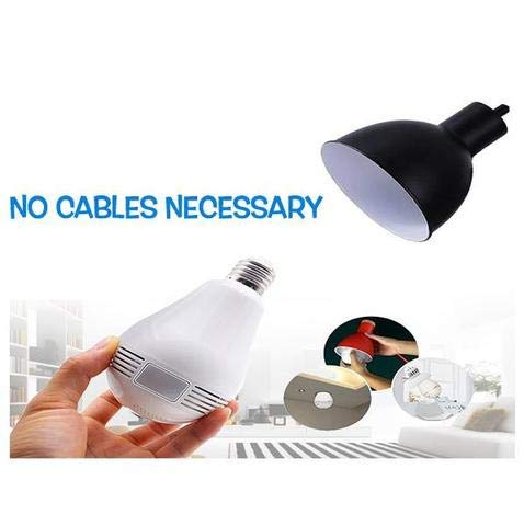 Image of SmartCam CCTV 2MP IP Camera VR 1080P LED FishEye 360 Degree Home Phone Hidden Light Bulb IR Night Wireless WiFi Panoramic Camera