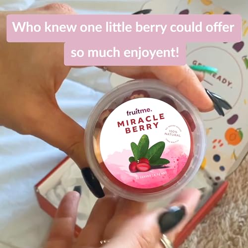 Miracle Berry Whole Fruit - 30 Gently Dried Miracle Fruit Seedless Halves - Sweeten Those Sour Moments with Unique Taste Changing Magic Berry