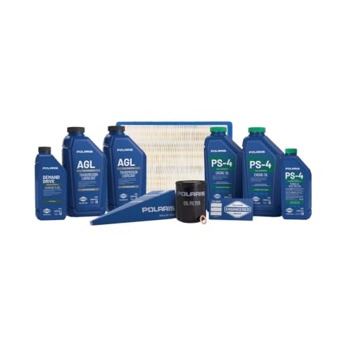 Image of Polaris Ranger Maintenance Kit for Specific Ranger XP 900, Ranger 1000, 570, Crew XP 900 Models, Includes PS-4 Oil, AGL Fluid, Demand Drive Fluid, Oil Filter, Air Filter, Genuine OEM - Part 2830555