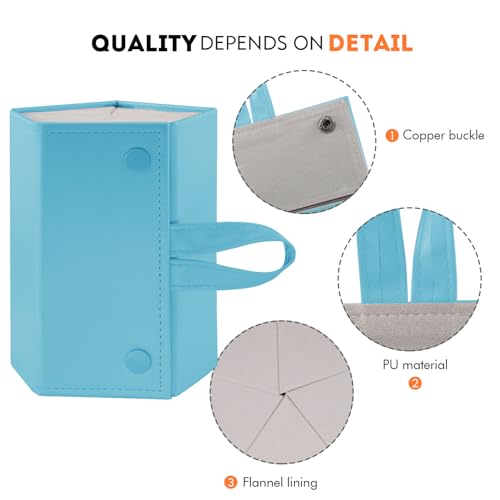 Image of SMARTTOP Sunglass Eyeglass Organizer Collector 5 slot 6 Slot PU Eyeglasses Storage Case Box Multiple Hanging Eyewear Display