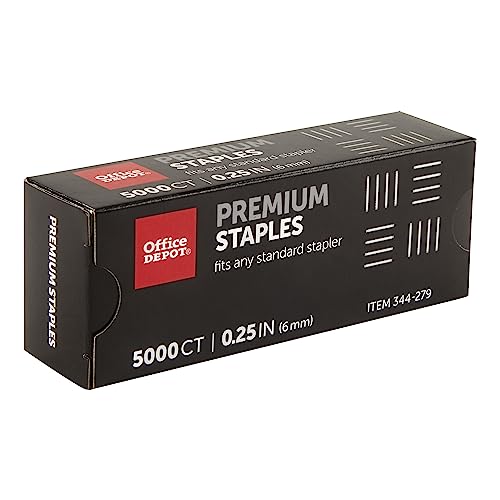 Office Depot® Brand Staples, 1/4" Premium, Full Strip, Box of 5,000 image 3