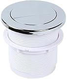 Design moderne et élégant : doté d'un bouton poussoir rond avec un bouton plus petit à l'intérieur, ce double bouton de chasse ajoute une touche moderne et élégante à votre salle de bain.